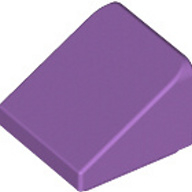 Lego kostka (kostička) 1x1x2/3 sklon (šikmá) 30° hladká, levandulová střední (6175983)